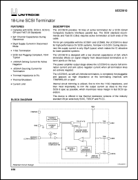 UCC5618PWP datasheet:  LOWEST CAPACITANCE 9-LINE 5V SE TERM FOR SCSI THROUGH ULTRA SCSI WITH INV SENSING & REV DISCONNECT UCC5618PWP