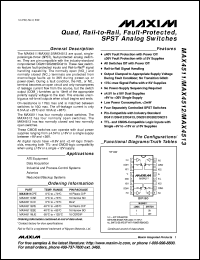 MAX4530CPP datasheet: Low-voltage, CMOS analog ICs configured as an 8-channel multiplexer. MAX4530CPP