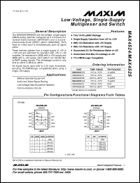 MAX4533CAP datasheet: Quad, Rail-to-Rail, fault-protected, SPDT analog switch. MAX4533CAP