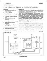 UCC5614DPTR datasheet:  LOWEST CAPACITANCE 9-LINE 3-5V SE TERMINATOR FOR SCSI THROUGH ULTRA SCSI UCC5614DPTR