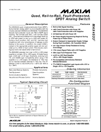 MAX4545CPP datasheet: Quad,low-voltage T-switch designed for switching RF and video signals from DC to 300MHz in 50om and 75om systems. MAX4545CPP