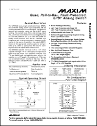 MAX4547CEE datasheet: Single,low-voltage T-switch designed for switching RF and video signals from DC to 300MHz in 50om and 75om systems. MAX4547CEE
