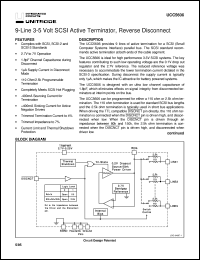 UCC5606PWP datasheet:  LOWEST CAPACITANCE 9-LINE 3-5V SE TERMINATOR FOR SCSI THROUGH ULTRA SCSI WITH REVERSE DISCONNECT UCC5606PWP