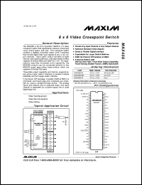 MAX4580CPE datasheet: 1.25om, dual SPST, CMOS analog switch. Two NC (normally closed) switches. MAX4580CPE