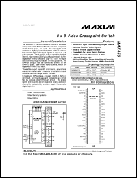 MAX4580EWE datasheet: 1.25om, dual SPST, CMOS analog switch. Two NC (normally closed) switches. MAX4580EWE