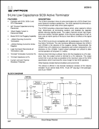 UC5613DP datasheet:  LOWER CAPACITANCE 9-LINE 5V SE TERMINATOR FOR SCSI AND FAST SCSI UC5613DP