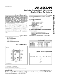 MAX4581C/D datasheet: Low-voltage, CMOS analog multiplexer (8-channel). MAX4581C/D