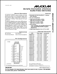 MAX4586EUB datasheet: Serially controlled, 4-to-1 channel audio/video multiplexer. MAX4586EUB