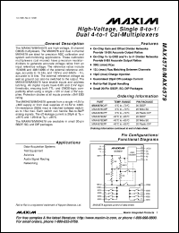 MAX4588CWI datasheet: Low-voltage, high-isolation, dual 4-channel RF and video multiplexer. MAX4588CWI