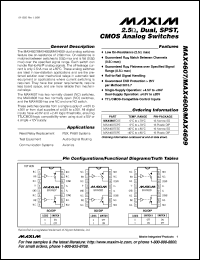MAX4622CSE datasheet: Low on-resistance: 3om(typ), 5om(max), dual, SPDT, analog switch has two NO and two NC poles. MAX4622CSE