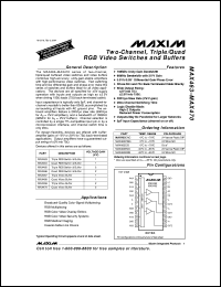 MAX4680EAE datasheet: 1.25om, quad, SPST, CMOS analog switch (two NC switches). MAX4680EAE