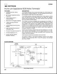 UC5604N datasheet:  COST REDUCED 9-LINE 5V TERMINATOR FOR SCSI AND FAST SCSI UC5604N