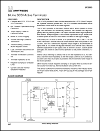 UC5603QP datasheet:  9-LINE 5V SE TERMINATOR FOR SCSI AND FAST SCSI UC5603QP