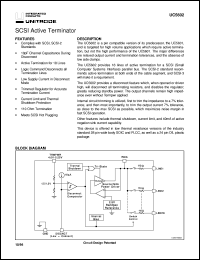 UC5602QPTR datasheet:  COST REDUCED 18-LINE 5V TERMINATOR FOR SCSI AND FAST SCSI UC5602QPTR