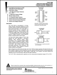 TL2217-285PWR datasheet:  FIXED-VOLTAGE REGULATORS FOR SCSI ACTIVE TERMINATION TL2217-285PWR