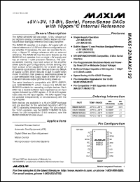 MAX5154BCPE datasheet: Low-power, dual, 12-bit voltage-output DAC with serial interface. +5V single-supply operation. INL(LSB) +-1. MAX5154BCPE