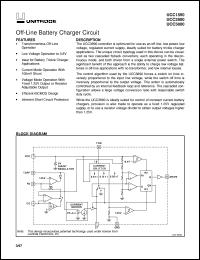 UCC3890D datasheet:  OFF-LINE BATTERY CHARGER CIRCUIT UCC3890D