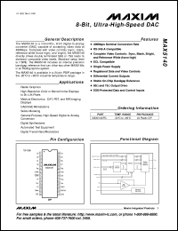 MAX5159EEE datasheet: Low-power, dual, 10-bit voltage-output DAC with internal gain of +2V/V. +3V single-supply operation. MAX5159EEE