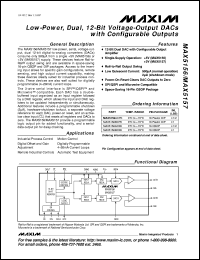 MAX5171AEEE datasheet: Low-power, serial, 14-bit DAC with force/sence voltage output. Single-supply +5V operation. Full-scale output range +2.048V(Vref=+1.25V). INL(LSB) +-1. MAX5171AEEE