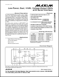MAX5174BEEE datasheet: Low-power, serial, 12-bit DAC with voltage output. Single-supply +5V operation. Full-scale output range +2.048V(Vref=+1.25V). INL(LSB) +-2. MAX5174BEEE