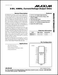 MAX5250ACAP datasheet: Low-power, quad, 10-bit, voltage-output DAC with serial interface. INL(LSB) +-1/2. MAX5250ACAP