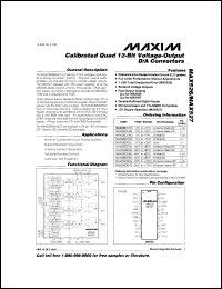 MAX538BC/D datasheet: +5V, low-power, voltage-output, serial 12-bit DAC. Error (LSB) +-1. 140microA supply current. Flexible output range: 0V to 2.6V. MAX538BC/D