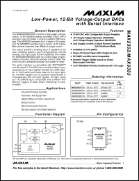 MAX544ACSA datasheet: +5V, serial-input, voltage-output, 14-bit DAC. INL (LSB) +-1/2 MAX544ACSA