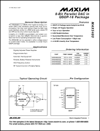 MAX562EWI datasheet: Complete 230kbps, 2.7V to 5.25V serial interface for notebook computers. MAX562EWI