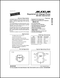 MAX627CSA datasheet: Dual non-inverting power MOSFET driver. MAX627CSA