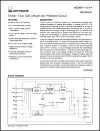 UCC3957M-2 datasheet:  THREE - FOUR CELL LITHIUM-ION PROTECTOR CIRCUIT UCC3957M-2