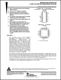 SNJ54AHCT138FK datasheet:  3-LINE TO 8-LINE DECODERS/DEMULTIPLEXERS SNJ54AHCT138FK