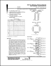 SNJ54LS145W datasheet:  BCD-TO-DECIMAL DECODERS/DRIVERS SNJ54LS145W