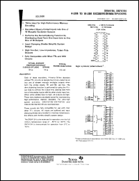 SN74154N3 datasheet:  4-LINE TO 16-LINE DECODERS/DEMULTIPLEXERS SN74154N3