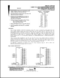 SN74159N datasheet:  4-LINE TO 16-LINE DECODERS/DEMULTIPLEXERS WITH OPEN COLLECTOR OUTPUTS SN74159N