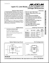 MAX6332UR25D3-T datasheet: Ultra-low-voltage, low power microprocessor reset circuit Reset threshold(typ) 2.5V, reset timeout(min) 100ms MAX6332UR25D3-T