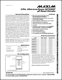 MAX6335US25D2-T datasheet: Ultra-low-voltage, low power microprocessor circuit with manual reset (reset output active-high, push/pull . Reset threshold(typ) 2.5V, reset timeout(min) 20ms. MAX6335US25D2-T