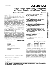 MAX6361LUT31-T datasheet: Low-power microprocessor supervisory circuit with manual reset input. Reset threshold(typ) 3.06V.  Active-low push-pull reset. MAX6361LUT31-T