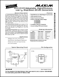 MAX6501UKP075-T datasheet: Low-cost, +2.7V to +5.5V micropower temperature switch. Output stage open-drain. Standard temperature threshold(C) +75. MAX6501UKP075-T