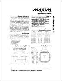 MAX7405ESA datasheet: 8-th-order, lowpass, bessel, switched-capacitor filter. Single-supply operation +3V MAX7405ESA