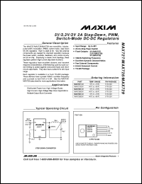 MAX7414CPA datasheet: 5th-order, lowpass, switched-capacitor filter. Filter response butterworth, operating voltage +3V MAX7414CPA