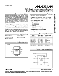 MAX748ACPA datasheet: Step-down, current-mode PWM DC-DC controller. Input voltage range 3.3V to 16V MAX748ACPA