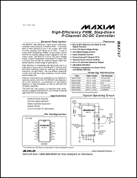 MAX766ESA datasheet: -15V or adjustable output from -1V to -16V, high-efficiency, low IQ DC-DC inverter MAX766ESA