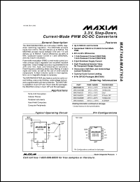 MAX768EEE datasheet: Low-noise, dual-output, regulated charge pump for GaAsFET, LCD, and VCO supplies MAX768EEE