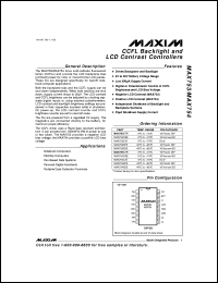 MAX771CSA datasheet: 12V or adjustable, high-efficiency, low IQ, step-up DC-DC controller MAX771CSA