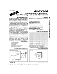 MAX781CBX datasheet: PDA/hand-held computer power controller. MAX781CBX