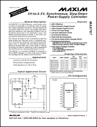 MAX782C/D datasheet: Triple-output power-supply controller for notebook computer. MAX782C/D