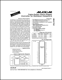 MAX808NCPA datasheet: Supervisory circuit with +-1.5% reset accuracy. Reset threshold(typ) 4.575V. CMOS RAM write protection.. MAX808NCPA