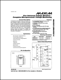 MAX837EUS-T datasheet: Micropower voltage monitor. Push-pull output. MAX837EUS-T