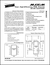 MAX871C/D datasheet: Switched-capacitor voltage inverter. Input voltage range +1.4V to +5.5V. 500kHz MAX871C/D