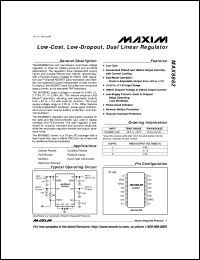 MAX8875EUK50-T datasheet: Low-dropout, 150mA linear regulator with power-OK output. Preset output voltage 5.0V. MAX8875EUK50-T